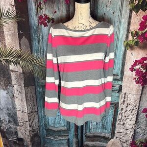 Liz Claiborne Striped long sleeve tshirt, size medium, excellent used condition
